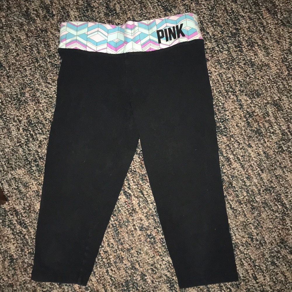 Pink 3/4 yoga pants